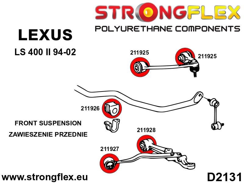Front lower radius arm to chassis bush SPORT