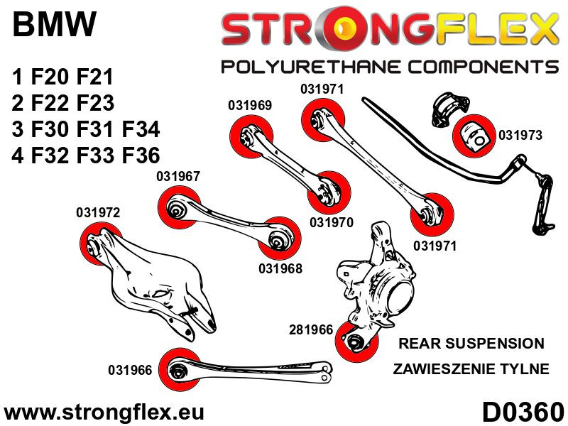 Rear track rod bush SPORT