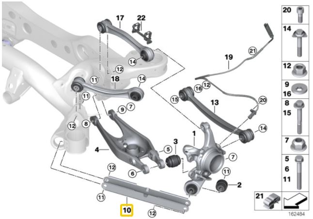 IRP Rear Trailing Arms (Aluminium) BMW E8X, E9X