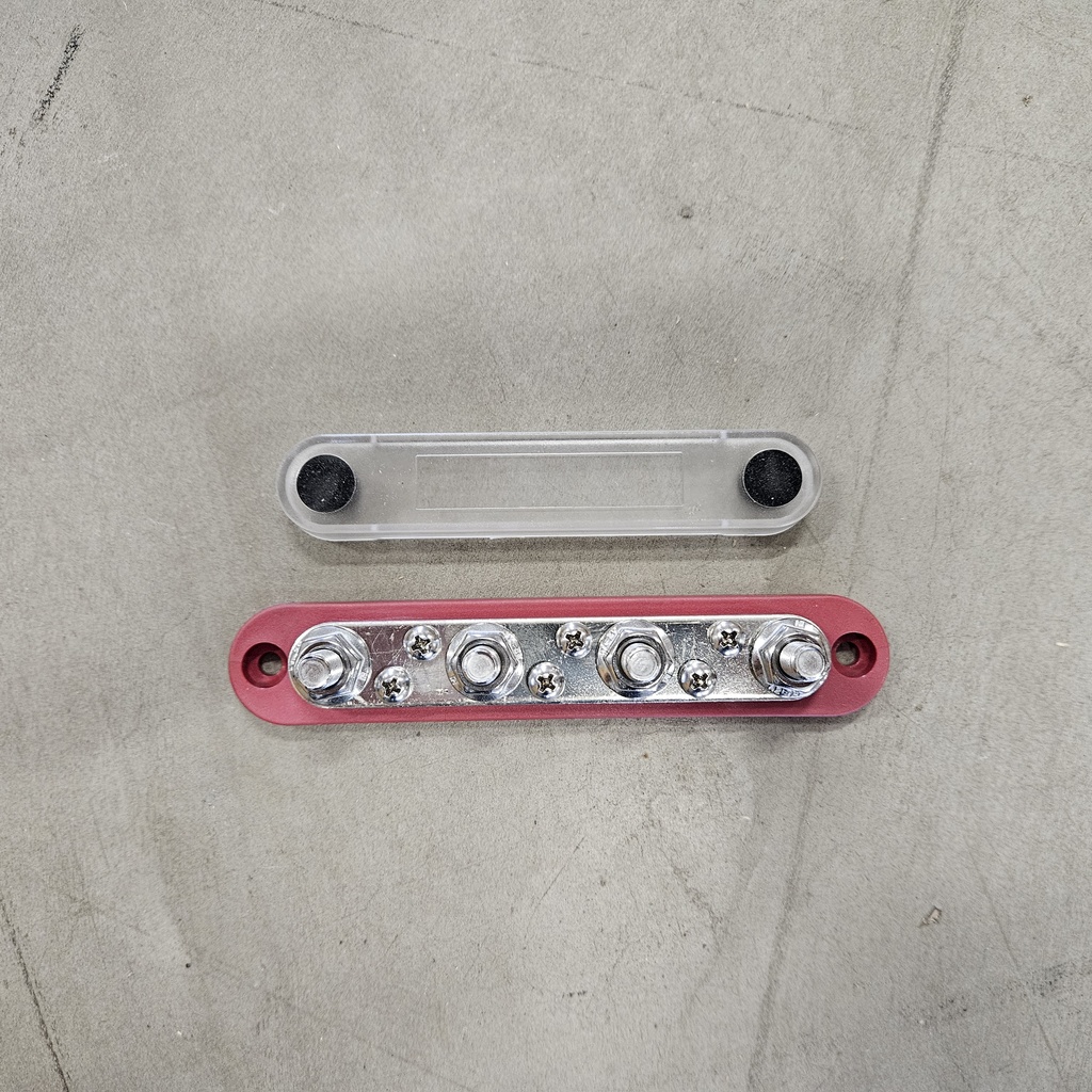 Cable terminal 4x M8 / 6x M4 Red/Black