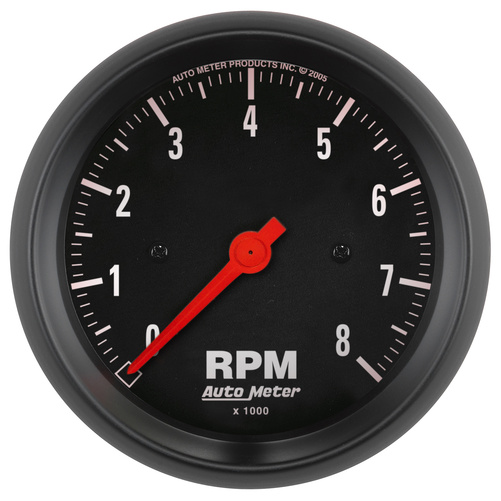 3-3/8" In-Dash Tachometer, 0-8,000 Rpm, Z-Series