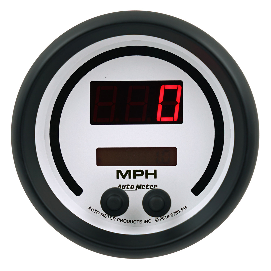 3-3/8" Speedometer 260 Mph / 260 Km/H Elec. Programmable, Phantom Elite Digital